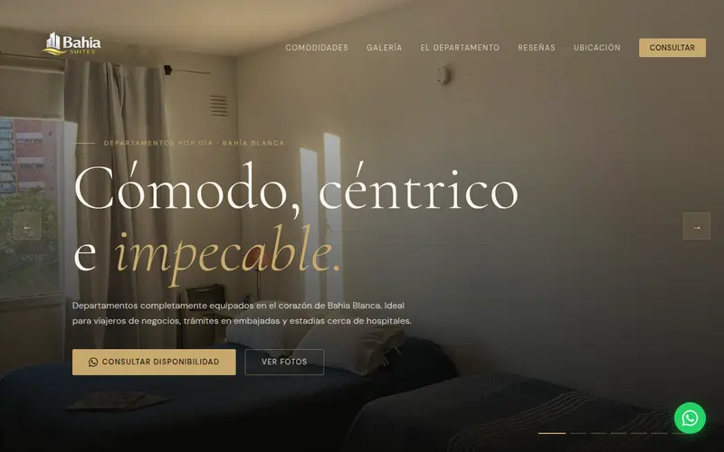 Web de Bahía Suites