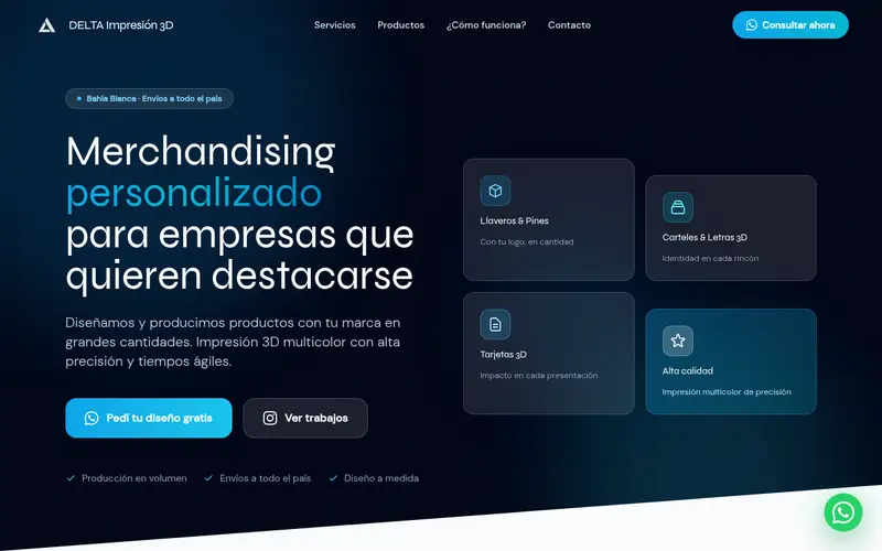 Web de Delta Impresión 3D
